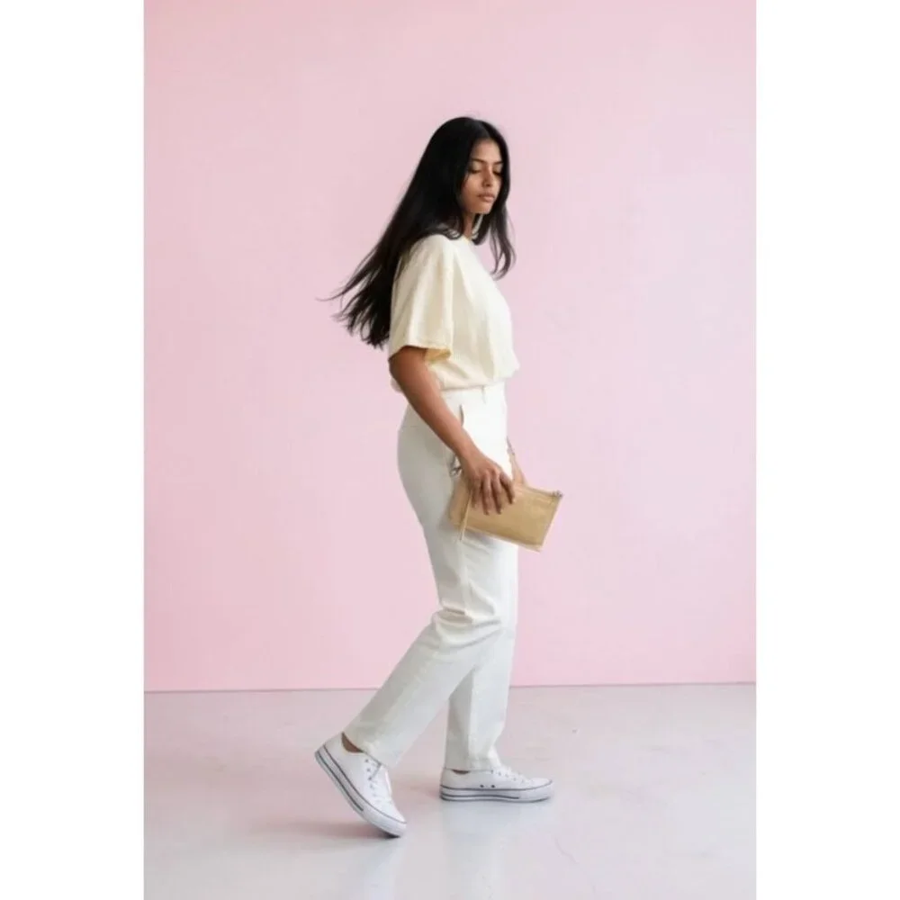 Hobo Cadence Convertible Crossbody Beige Distressed Leather Clutch Shoulder Bag - Picture 2 of 12